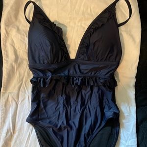 Jcrew women’s navy swimsuit, size 10, nwt